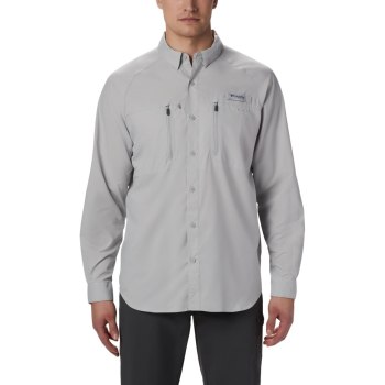 Columbia Muške Košulje - PFG Terminal Tackle Long Sleeve Woven Sive | HUKW-14209